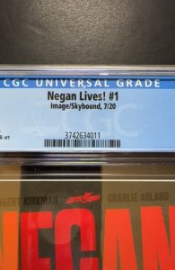 Negan Lives! (2020) CGC 9.8 FIRST PRINT!