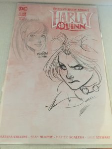 2020 DC Comics Black Label Harley Quinn #1 Blank with Double Original Art