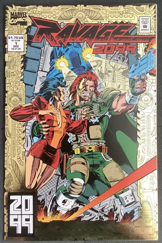 Ravage 2099 #1 (1992, Marvel) Gold Foil Cover. NM/MT