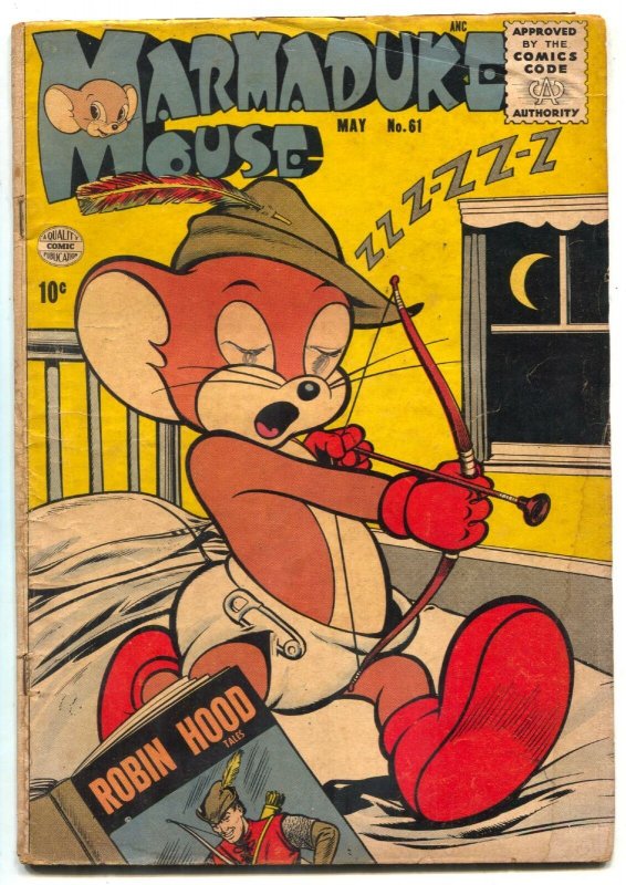 Marmaduke Mouse #61 1956-ROBIN HOOD TALES COVER comic VG-