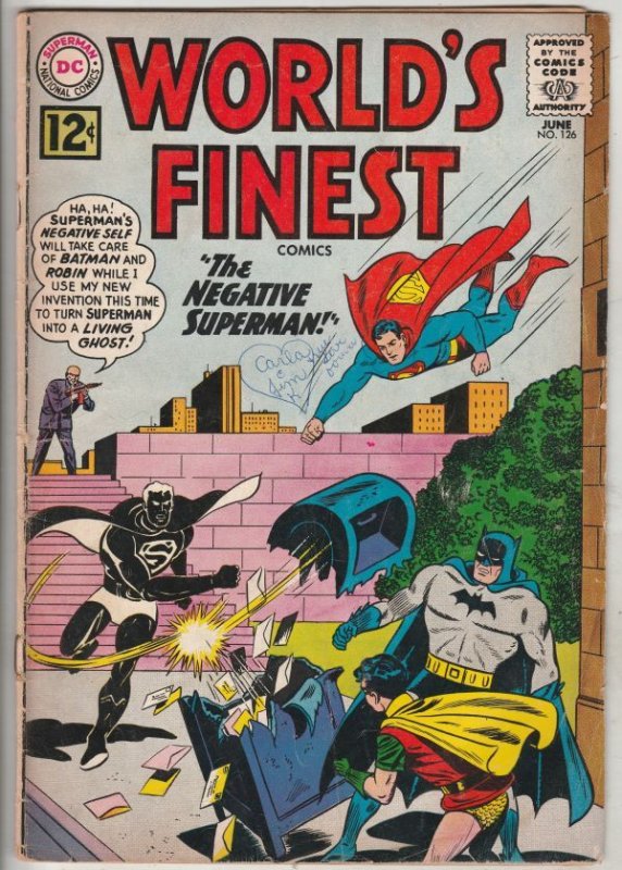 World's Finest #126 (Jun-62) GD Affordable-Grade Superman, Batman and Robin