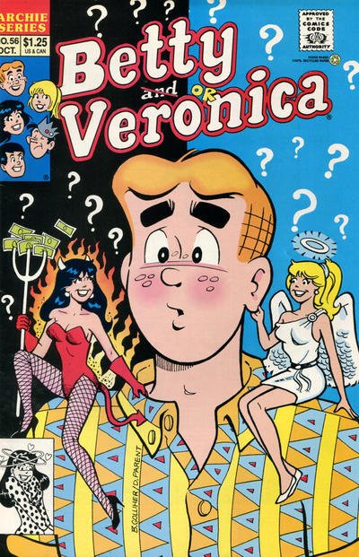 Betty and Veronica #56 FN ; Archie | Angel & Devil Cover