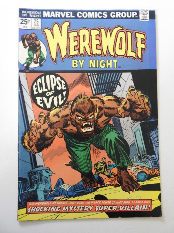 Werewolf by Night #25 (1975) VG MVS intact! bc and last 4 pages 1 1/2 in tear