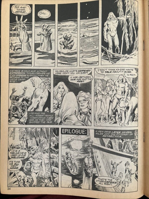 SAVAGE TALES FEATURING KA-ZAR No. 8 Jan. 1975 Marvel Comics - Steve Fabian Cover