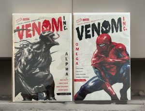Amazing Spider-Man Venom Inc Alpha Omega #1 • Dell Otto Variant Set Marvel