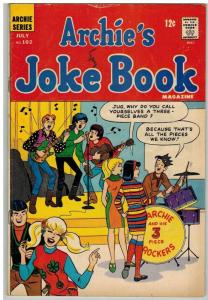 ARCHIES JOKE BOOK (1954-1982) 102 VG July 1966