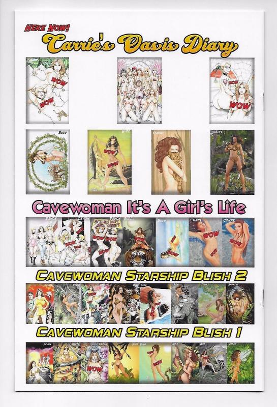 Cavewoman Carries Oasis Diary #1 - Valentina Variant / Ltd to 350 w/COA (NM-)