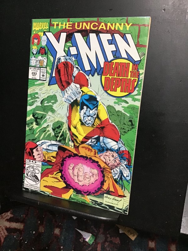 X-Men #293 Death in the depths! High grade key! NM- Wow!