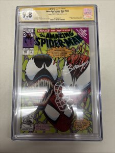 Amazing Spider-Man (1992) # 363 (CGC 9.8 SS) Signed & Remark Mark Bagley
