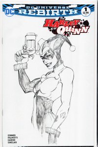 Harley Quinn #1 Aspen Store Sketch Cover (2016) Harley Quinn