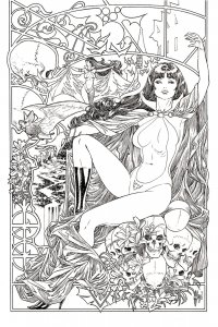 VAMPIRELLA #6 1:21  MARCH B&W VIRGIN VAR