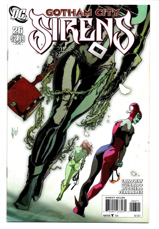 Gotham City Sirens #26 Last Issue - Catwoman - Harley Quinn - Poison Ivy - (-NM) 