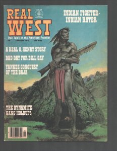 Real West 1/1976-Earl Norem Indian warrior cover-Story of O. Henry-Butch Cass...