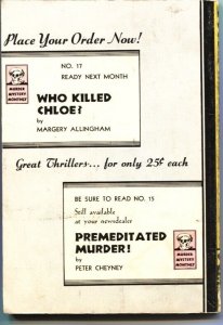 MURDER MYSTERY MONTHLY #16-DOUBLE INDEMNITY-JAMES M CAIN-1943-PULP CRIME