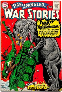 STAR SPANGLED WAR STORIES #125 (Feb1966) 8.0 VF Joe Kubert and DINOSAURS!