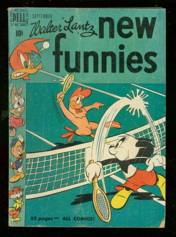 WALTER LANTZ NEW FUNNIES #163 1950-TENNIS COVER--FUN VG