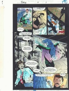 Morbius: The Living Vampire #28 p.3 Color Guide Art - Action by John Kalisz