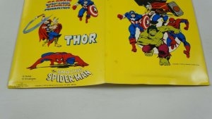 Superhero Notes: Spider-Man and Thor 1978 Stationary Set - envelopes & notes 