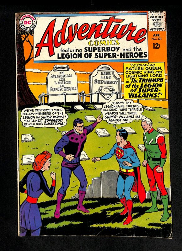 Adventure Comics #331 Legion of Super-Villains!