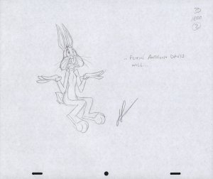 Bugs Bunny Animation Pencil Art - 3D-1800-2 - Flyin' Anthony Davis Will...