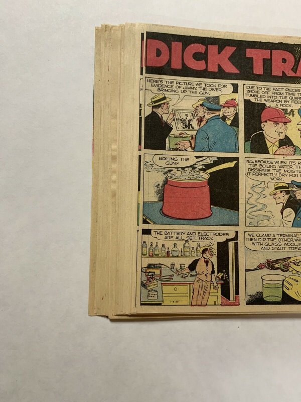 Dick Tracy Newspaper Comics Sundays 1954 Complete Year 53 Total Great Shape!