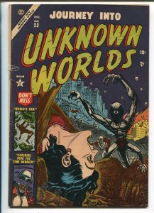 Journey Into Unknown Worlds #23 1953-Atlas-pre-code horror-Gene Colan-VG