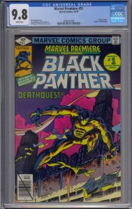 MARVEL PREMIERE #51 CGC 9.8 BLACK PANTHER SOLO STORY WHITE PAGES