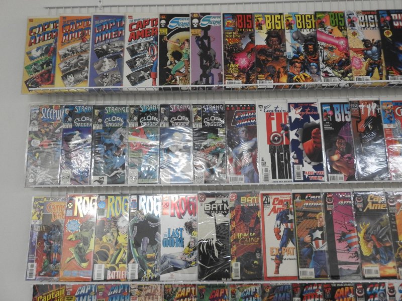 Huge Lot 150+ Comics W/ Captain America,  Bishop, Rogue+ Avg VF Condition!!