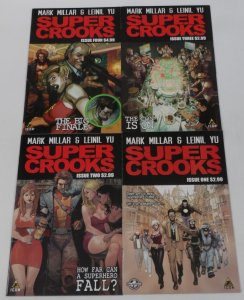 Super Crooks #1-4 VF/NM complete set Mark Millar - Lenil Yu - supercrooks ; Icon
