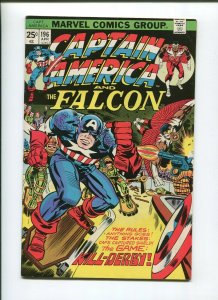 CAPTAIN AMERICA #196 (7.5) THE GAME KILL DERBY 1976