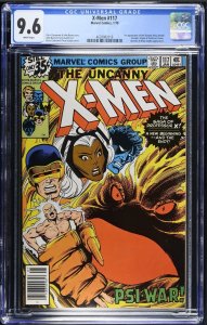 Uncanny X-Men #117 CGC 9.6 NM+ WHITE Pages 1st app Shadow King Origin Prof X,