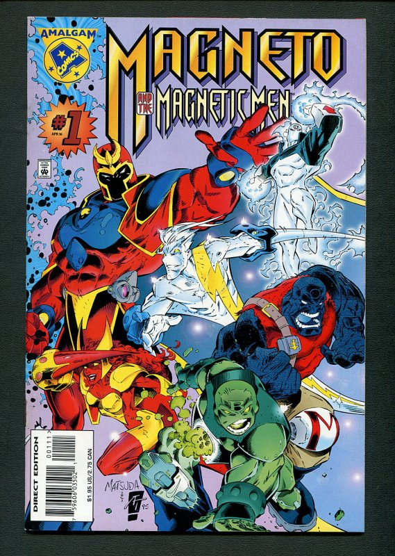 Magneto & Magnetic Men #1 ( 8.5 VFN+ ) Jeff Matsuda Cover & Art / 1996