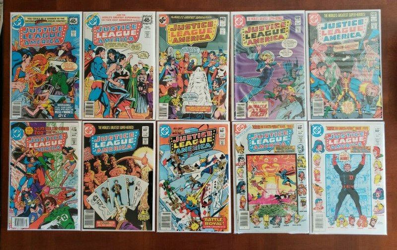 60 ISSUES OF JUSTICE LEAGUE OF AMERICA (Vol 1) SPANNING 163 - 261