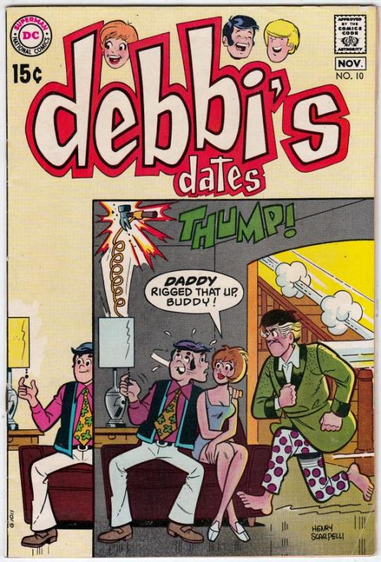 Date With Debbi, Debbi's Dates #10 (Oct-70) VF High-Grade Debbi, Mona, Buddy