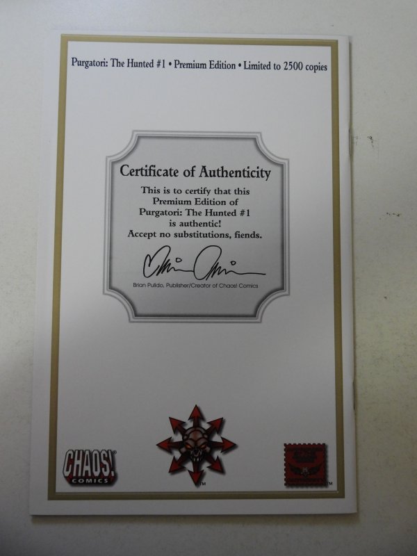 Purgatori: The Hunted #1 (2001) VF Condition