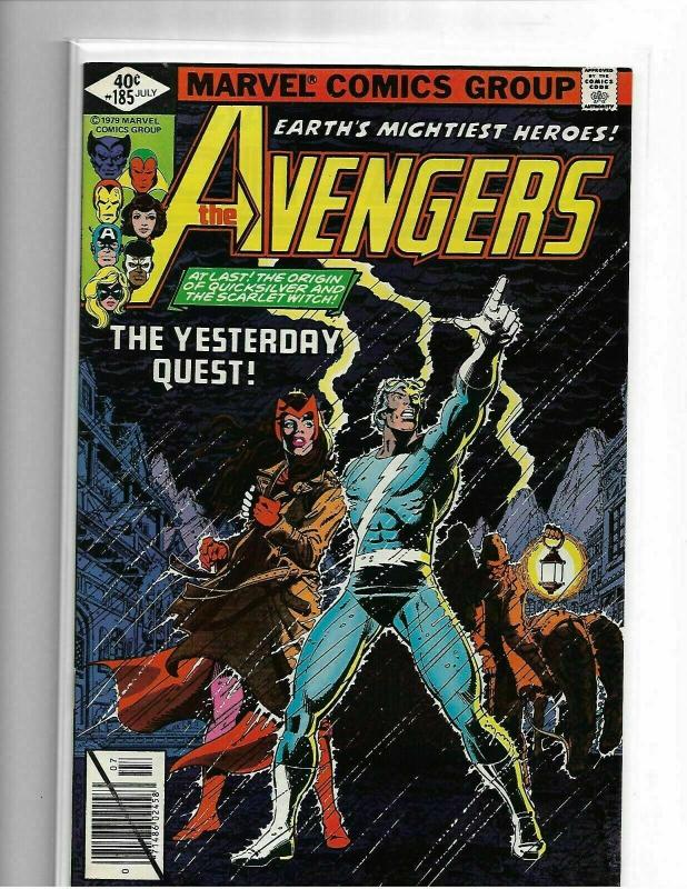 AVENGERS #185/186 -VF/NM -ORIGIN QUICKSILVER/SCARLET WITCH-HIGH GRADE BRONZE AGE