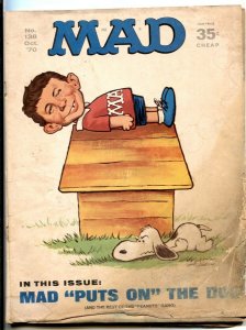 Mad Magazine #138 1970-Peanuts Snoopy parody- low grade