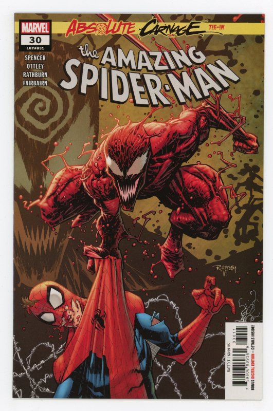 Amazing Spider-Man #30 (2018 v5) Nick Spencer Carnage NM