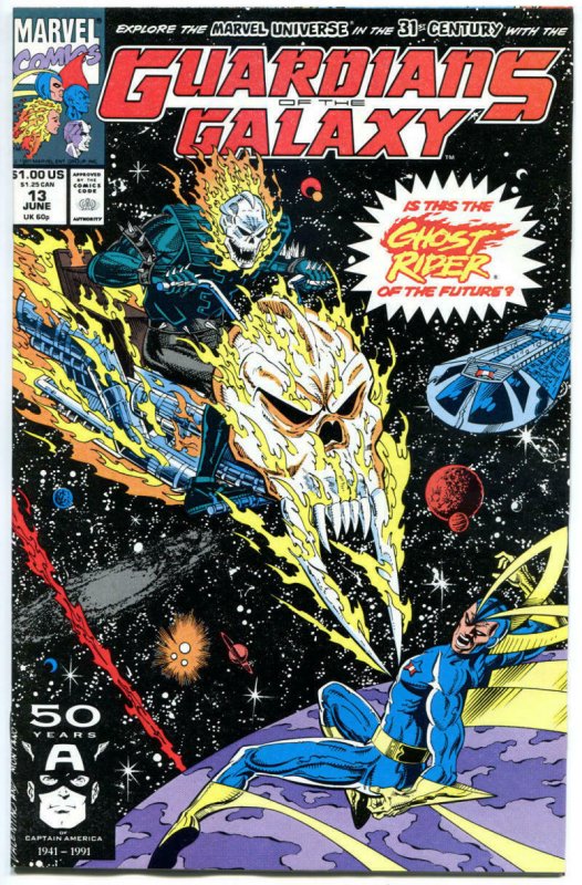 GUARDIANS of the GALAXY #13 14, VF/NM, 1st future Ghost Rider, 1990, Marvel