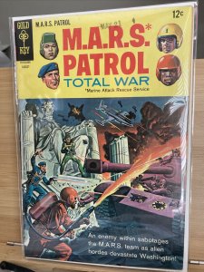 M.A.R.S. Patrol Total War #6 Gold Key approx 7.0+
