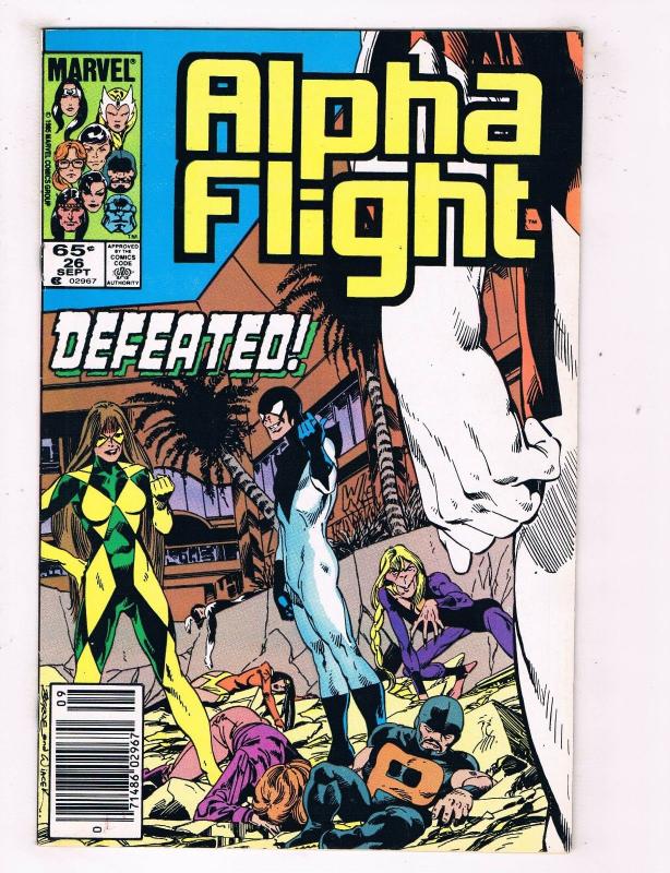 Alpha Flight #26 VF/NM Marvel Comics Comic Book Sept 1985 DE44