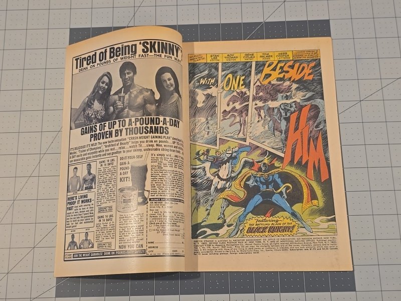 Doctor Strange #178 Comic Silver Age Black Knight/Tiboro Marvel Comics Mar-1969