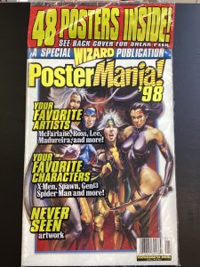 Wizard Magazine POSTERMANIA '98 Special 48 posters X-Men girls cover SEALED 1998