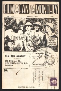 Film Fan Monthly 3/1965-History of the Tarzan films from 1918-1965-checklist