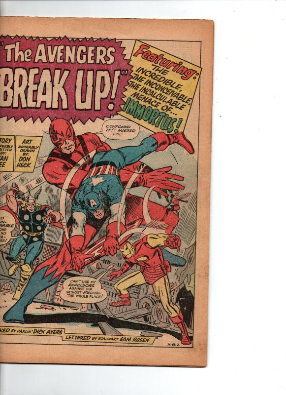 Avengers #10 - 1st appearance of Immortus - KEY - 1964 - FR/GD