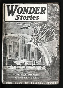 WONDER STORIES 1935 JAN-FRANK R PAUL-SCI FI PULP! FR/G