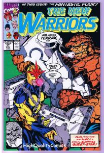 NEW WARRIORS 17, NM+, Nova, Silver Surfer, Fantastic 4, 1990, more in store