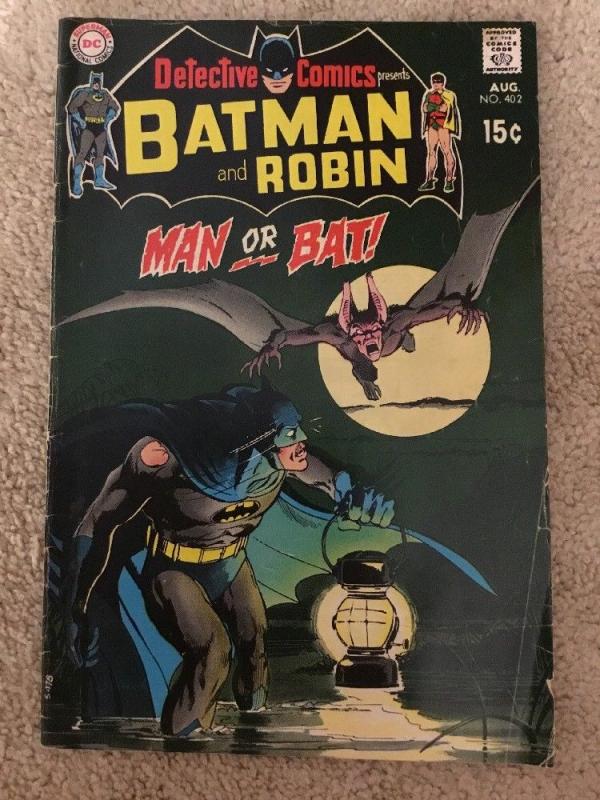 DC Detective Comics 402 Presents Batman And Robin * Man-Bat *