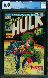 Incredible Hulk #174 (1974) CGC 6.0 FN