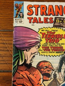 STRANGE TALES #129 VG- 3.5 1965 Terrible Trio Vs. Human Torch Thing  Dr. Strange